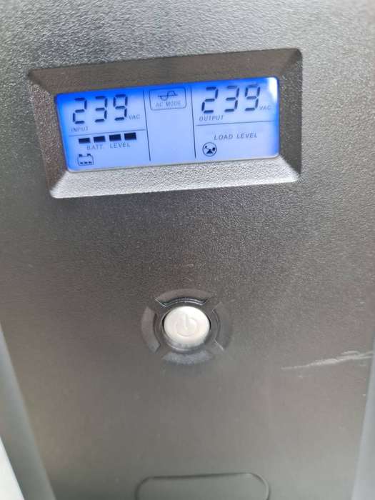 UPS - NOT SURE WHAT SIZE - GOT 4 X 12V BATTERIES(INCLUDED) - QUITE HEAVY -EXCELLENT WORKING CONDTION