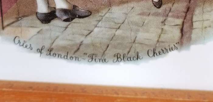 Wall Tile Cries of London - Fine Black Cherries