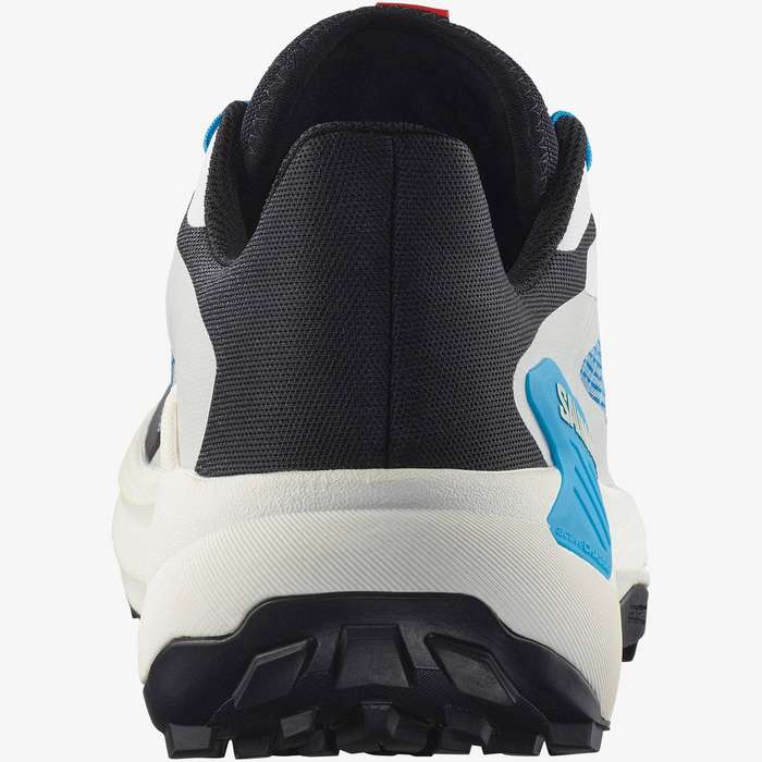 Salomon Genesis Men's Trail Running Shoes - Black/White/Transcend Blue - Size 8