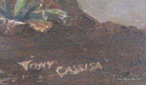An Original oil on board of a Cape Dutch House