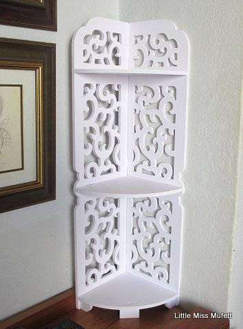 3 Tier wooden corner shelf. New Boxed