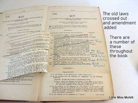 2 Books on the South African Police dated on covers 1912 but reprints from 1950,s with amendments