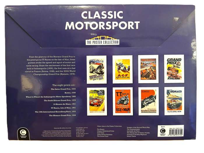 Classic Motorsport Collection Poster set Eight Posters Grand Prix