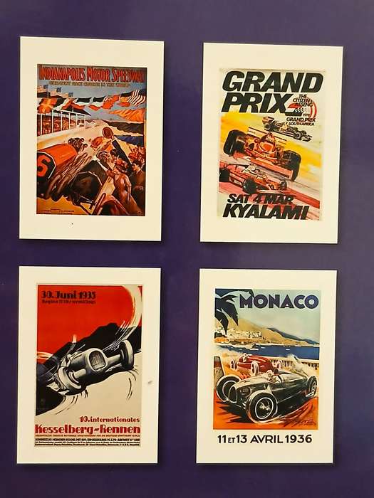 Classic Motorsport Collection Poster set Eight Posters Grand Prix