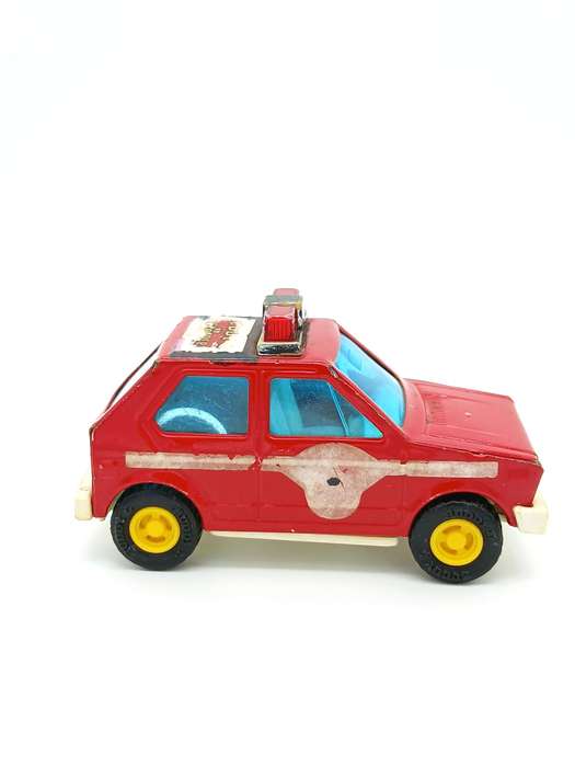 Vintage 1978 Buddy L Red Volkswagen CottonTail VW Rabbit Fire Car