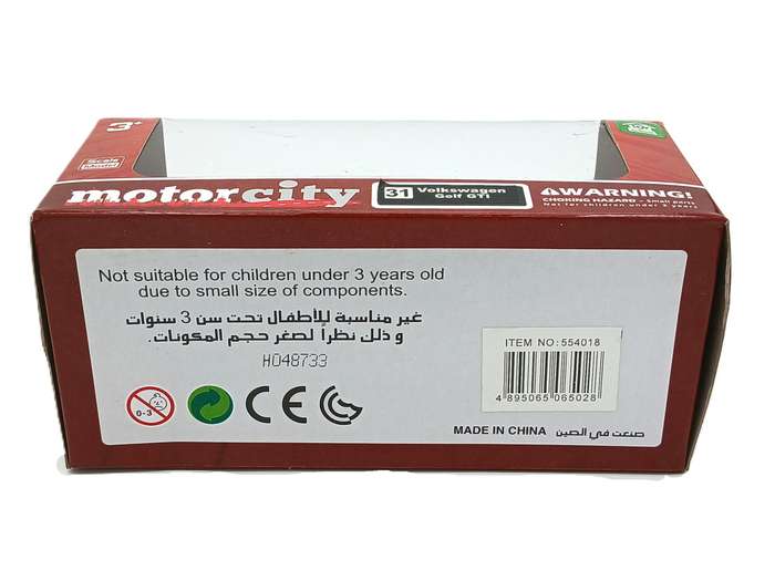 Motorcity Volkswagen VW Golf GTI Mk6 Black 1/36