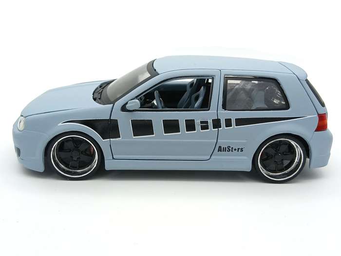 Maisto Volkswagen VW Golf Mk4 R32 1/24 Matt Blue/Grey All Stars - Rare