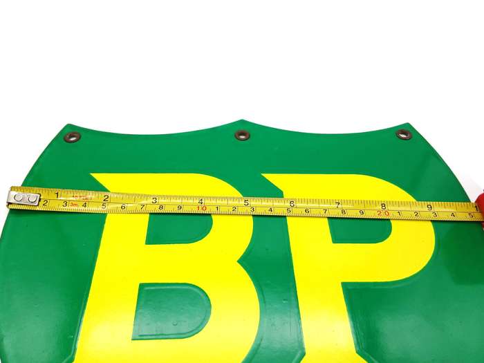 Vintage Enamel BP Petrol metal sign Small