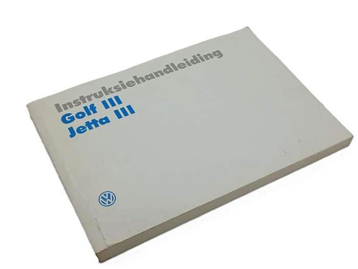 Instruction Manual Volkswagen VW Golf/Jetta Mk3 Original 1990s