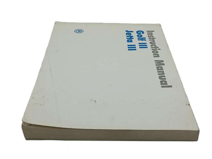 Instruction Manual Volkswagen VW Golf/Jetta Mk3 Original 1990s