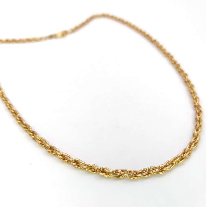 18ct gold plated rope chain