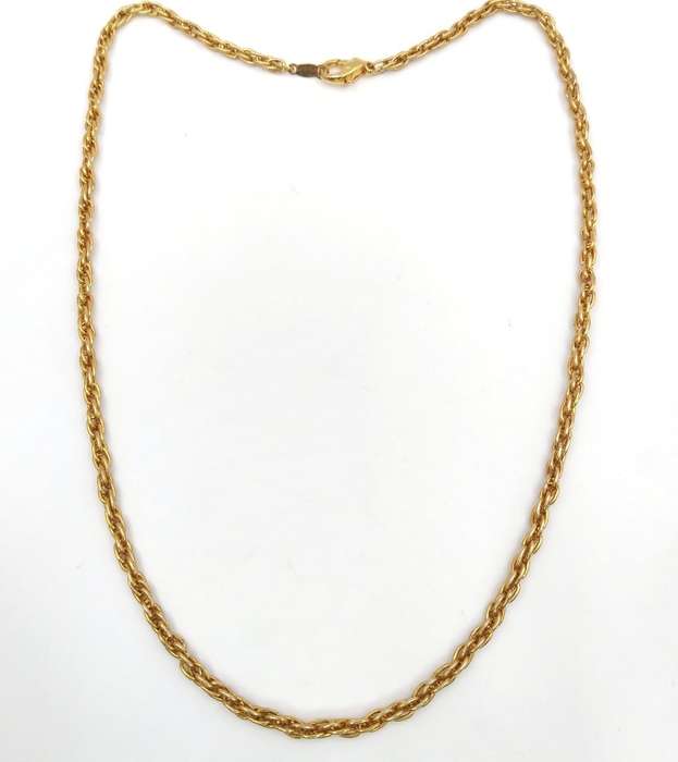 18ct gold plated rope chain