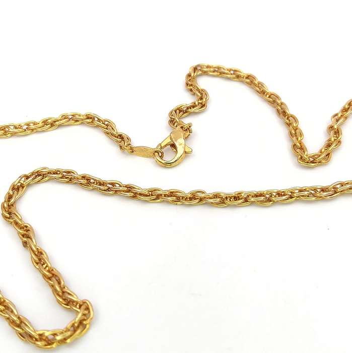18ct gold plated rope chain