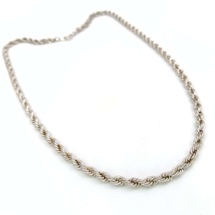 Sterling silver rope chain