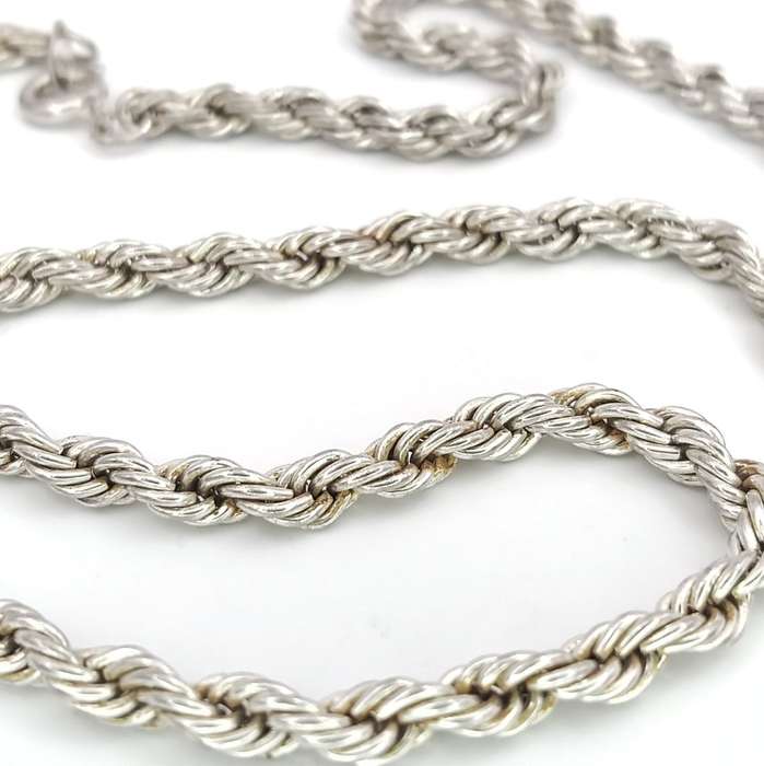 Sterling silver rope chain