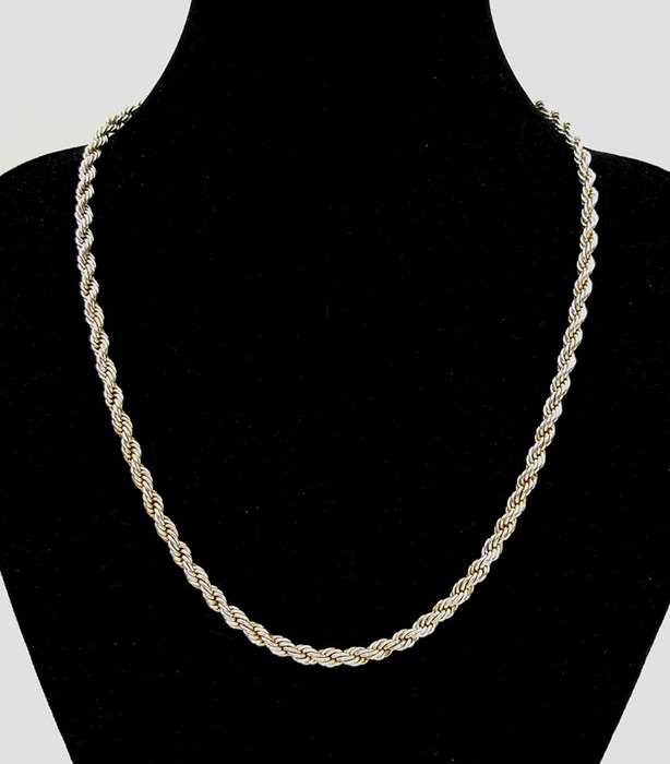 Sterling silver rope chain