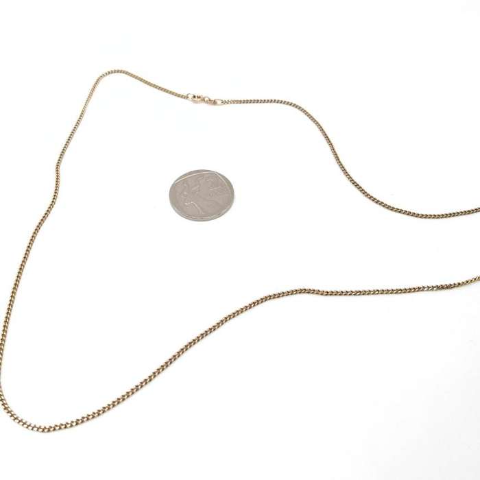 Vintage curb link chain (9ct gold)