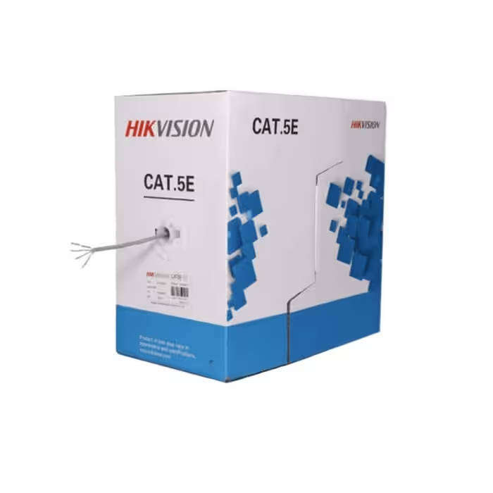 Hikvision 305m CAT5E Solid Copper UTP Network Cable Grey DS-1LN5E-E/E CAT 5e