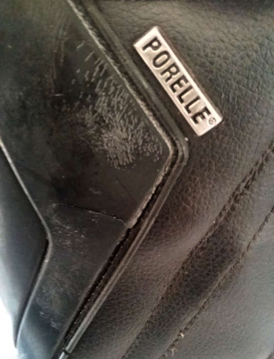 Porelle Walk & Ride bikers black leather boots - Mens
