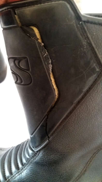 Porelle Walk & Ride bikers black leather boots - Mens