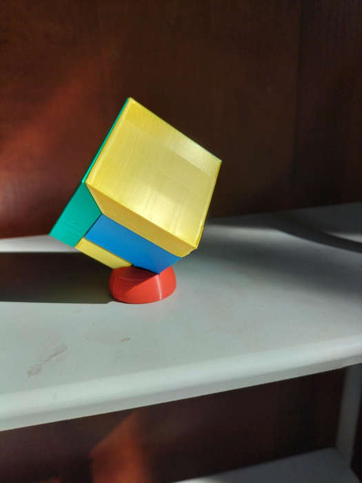 3D printed 3 piece puzzle