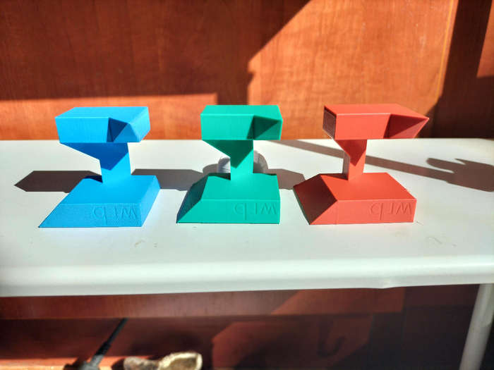3D printed 3 piece puzzle