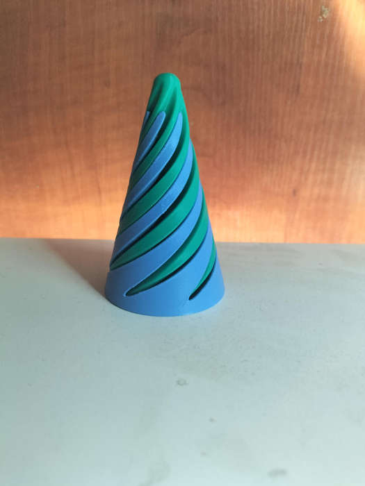 3D printed Spiral Cone