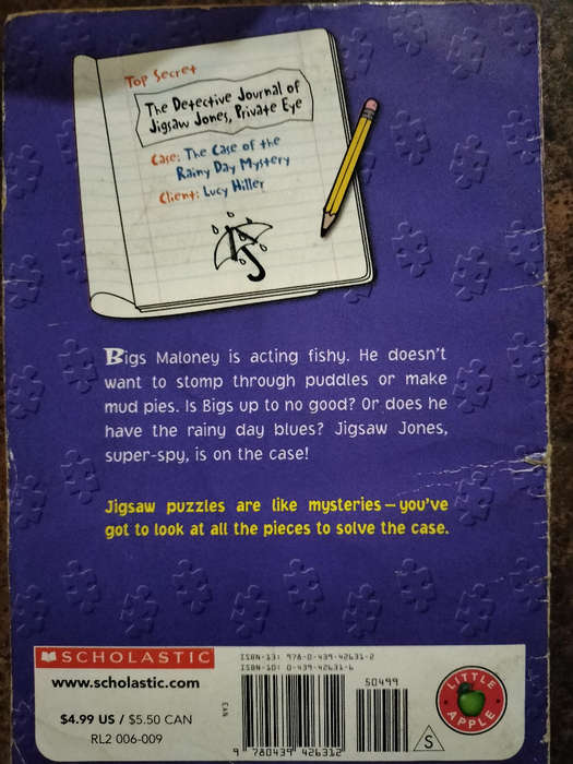 A Jigsaw Jones Mystery - The case of the Rainy Day Mystery