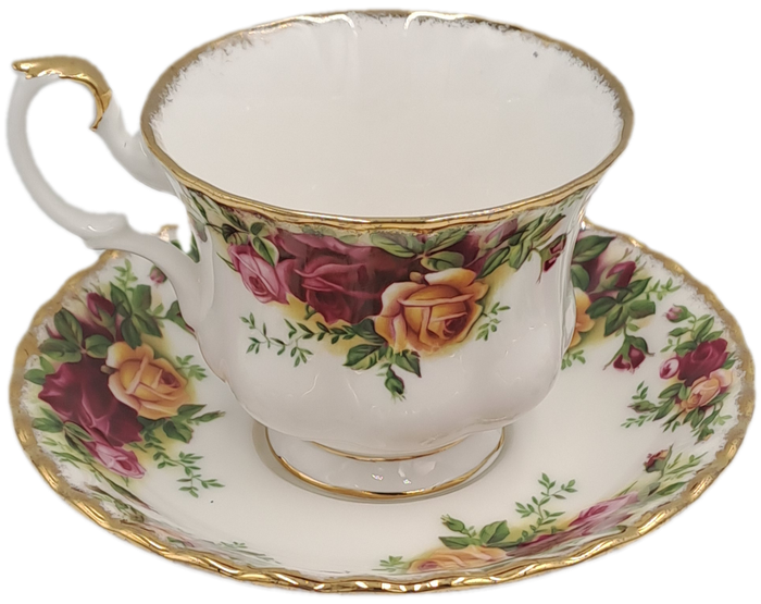 Vintage 1962 Royal Albert  "OLD COUNTRY ROSES" Tea Duo(2 Available)