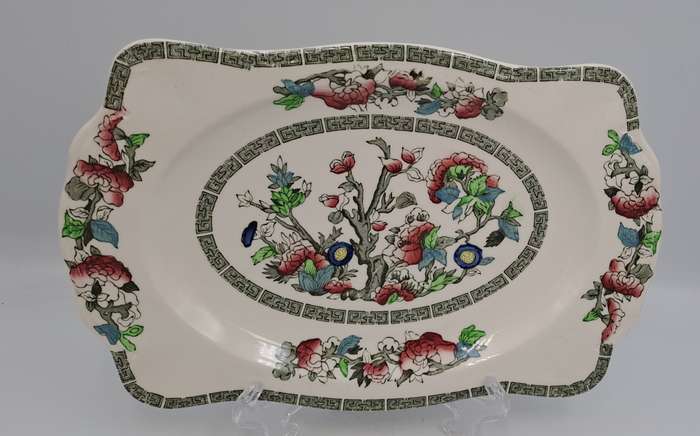 Rare Find Vintage Johnson Bros Indian Tree Sandwich tray-Made in England