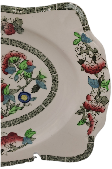 Rare Find Vintage Johnson Bros Indian Tree Sandwich tray-Made in England