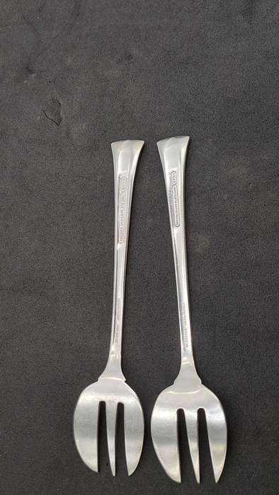 10 Pieces of Vintage Angora Silverplate Cutlery registered Rd.829600-Made In England
