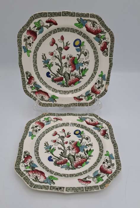 2 Vintage Johnson Bros Indian Tree Tea Side Plate - England