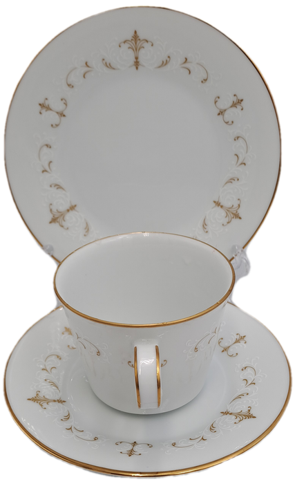 Vintage Noritake COURTNEY 6520 U.S. Design Pat.201508 Trio - Japan -(6 Available) as New