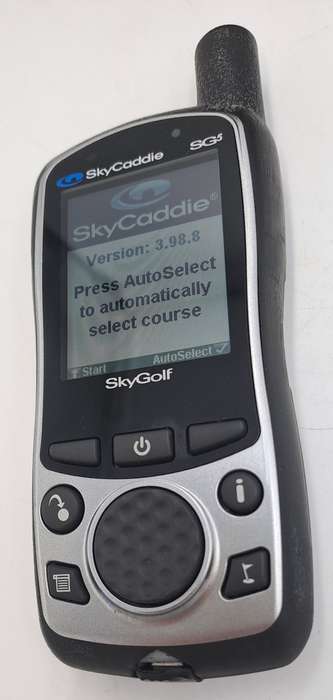 Pre-Owned SkyCaddie SG5 Handheld SkyGolf Golf GPS Rangefinder Case USB Cord Car Charger-Working
