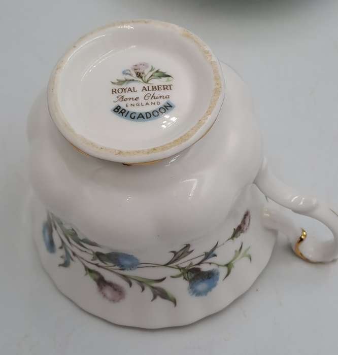 Vintage Royal Albert Brigadoon Tea Trio - English Bone China (10 Available)