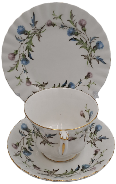 Vintage Royal Albert Brigadoon Tea Trio - English Bone China (10 Available)