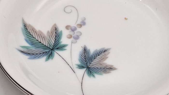 Rare!! 1950's Noritake "Vintage" 618 Royal Ceramic's -7 TINY appetiser plates only 9,2cm -JAPAN