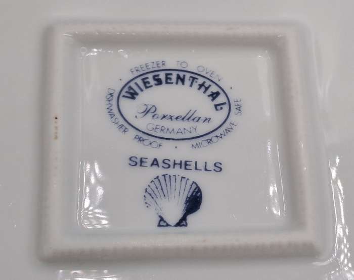 Large Wiesenthal Porcelain Oven Dish-Sea shell Pattern - Made In Germany-Freezer to Oven