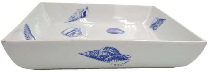 Large Wiesenthal Porcelain Oven Dish-Sea shell Pattern - Made In Germany-Freezer to Oven