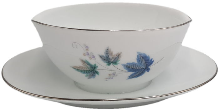 Rare!! 1950's Noritake "Vintage" 618 Royal Ceramic's -Gravy Boat with attached underplate -JAPAN
