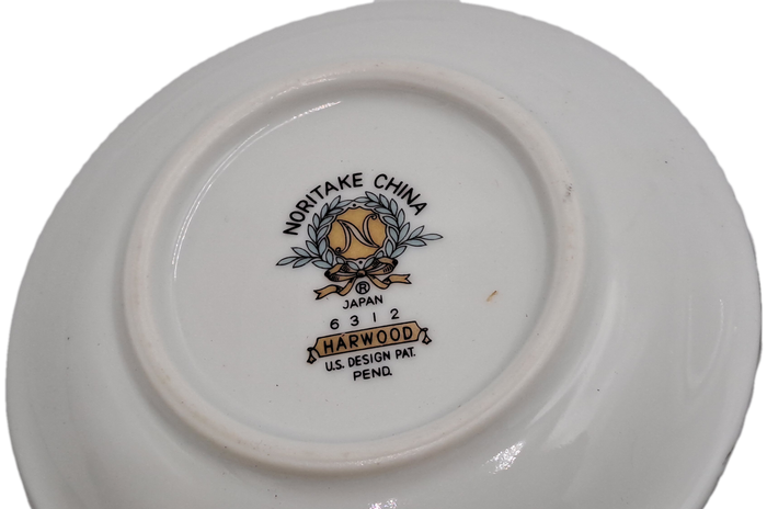 2 Vintage Noritake Harwood 6312 Royal Ceramic's -TINY appetiser plates only 9,2cm -JAPAN
