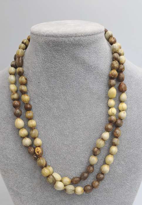 Vintage seed Bead Necklace 102cm