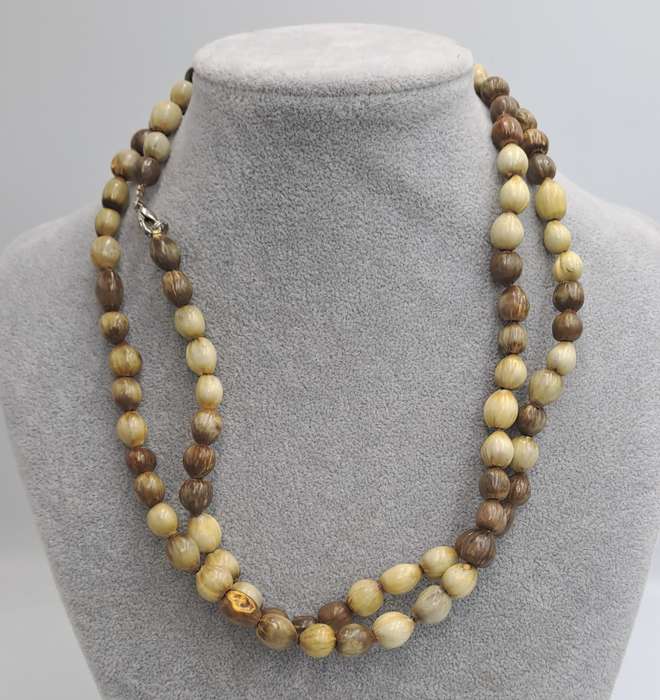 Vintage seed Bead Necklace 102cm