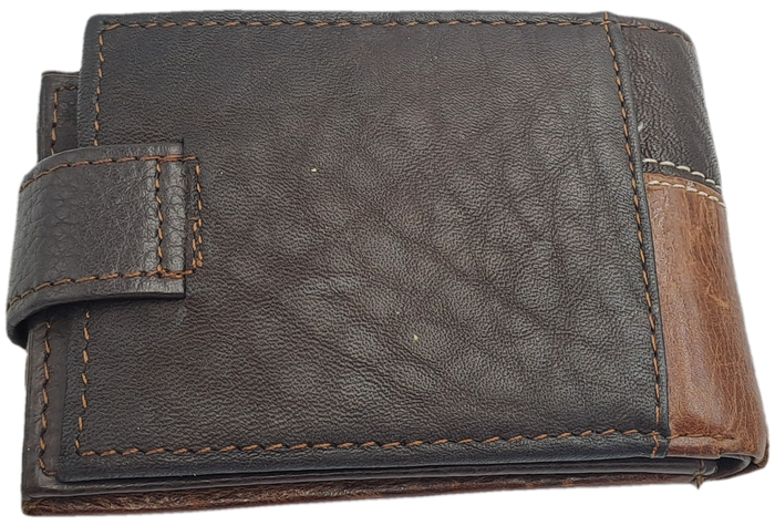Brown Men's Genuine V.1.H  Leather Wallet -Holds Cards,Licence 0r ID and Change-Unused