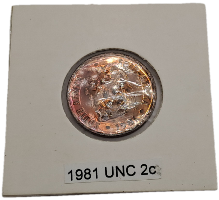 1981 South Africa 2 Cents SOUTH AFRICA - UNcirculated