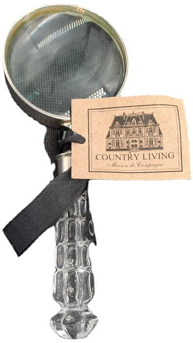 Magnifying Glass and Letter Opener with Crystal handles-Maison de Campagne-French Made