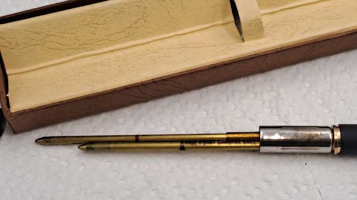 Vintage CHROMATIC Pen Double-Twist 2 Color Pen-USA ink is dry-in Box
