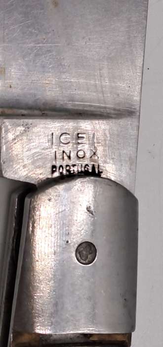 Antique Icel Inox Hawkbill Pocket Knife made in Portugal-Tip of Blade broken off
