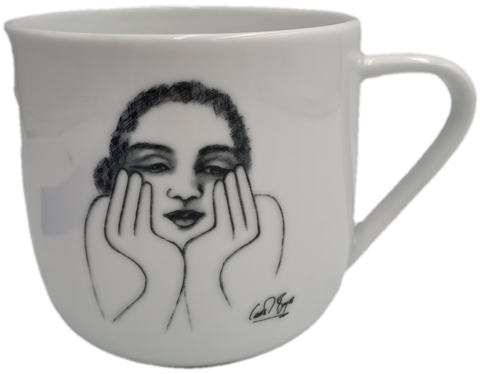Carrol Boyes Designer Porcelain Mug-Sketchbook Collection  -Capacity: 340ml